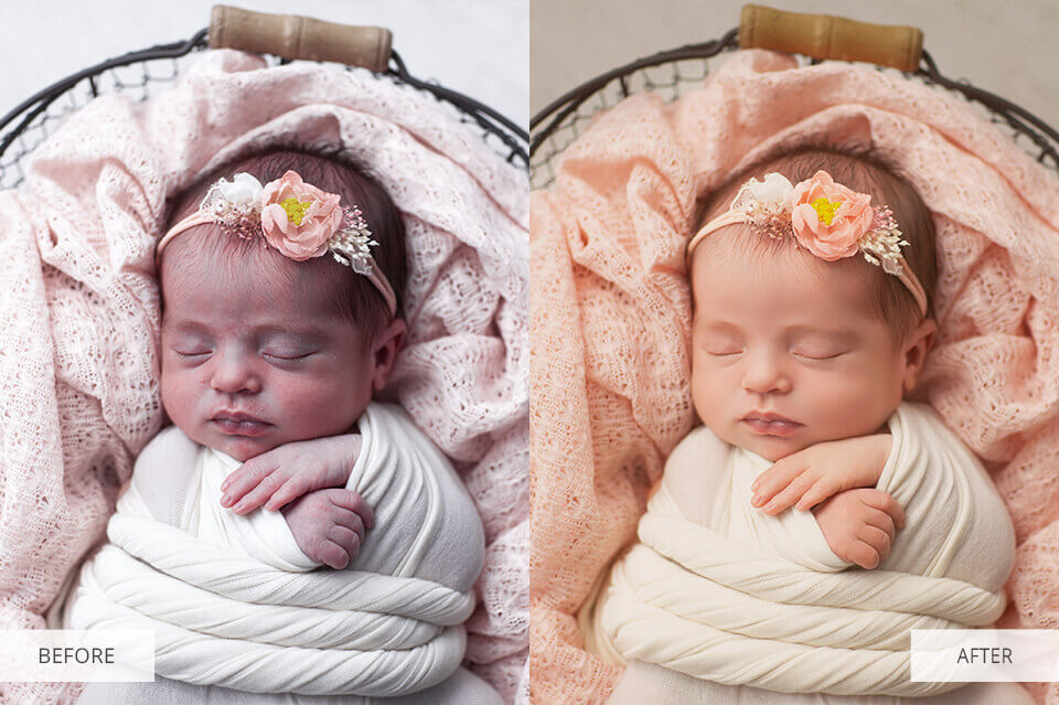 Newborn Portrait Photoshop Action