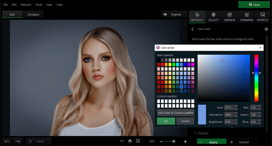 Change color of image online for free