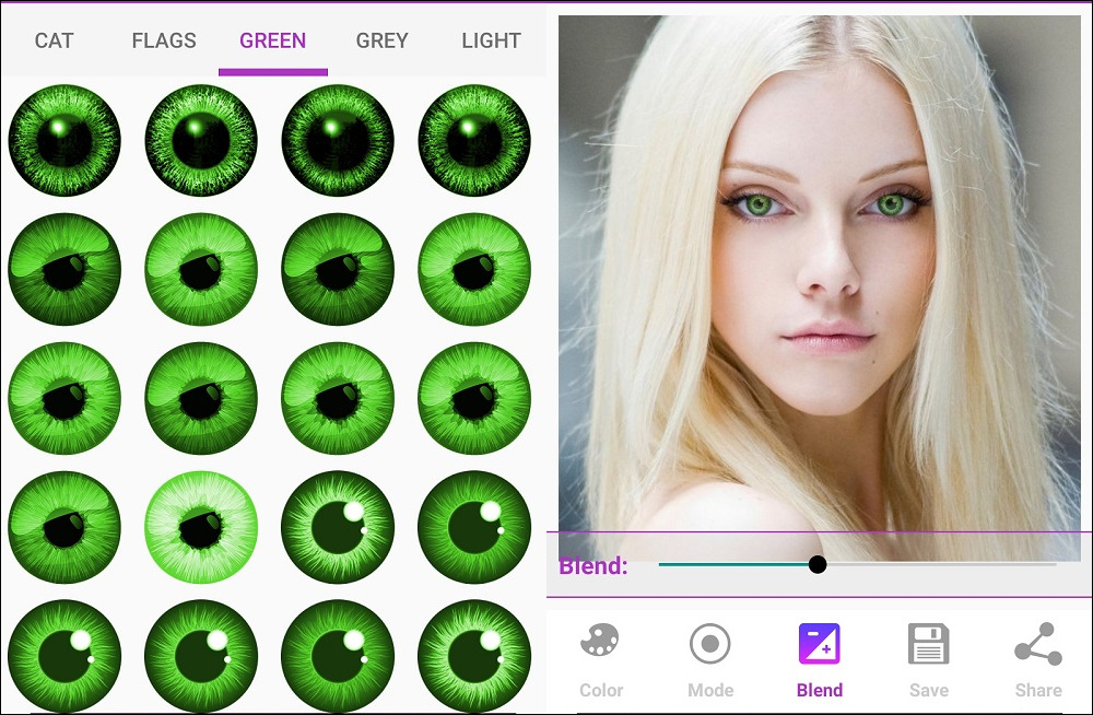 Программа меняет цвет глаз на фото онлайн